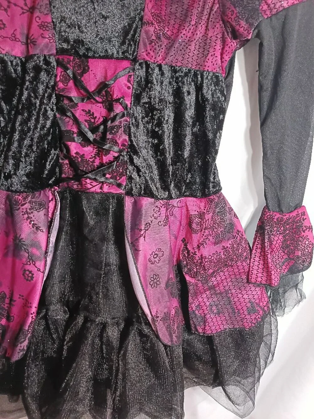 Costume Girls Pink and Black Costume Dress Size Girls XL